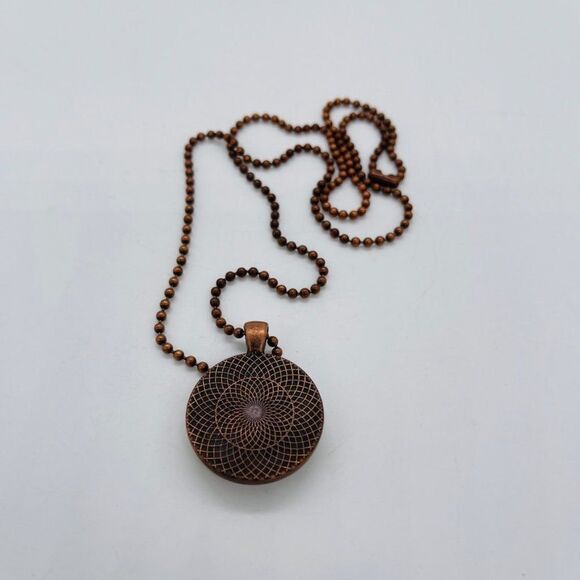 Paris Emblem Necklace with Dog Tag Motif and Chain Copper Color 12" Chain - Picture 3 of 7